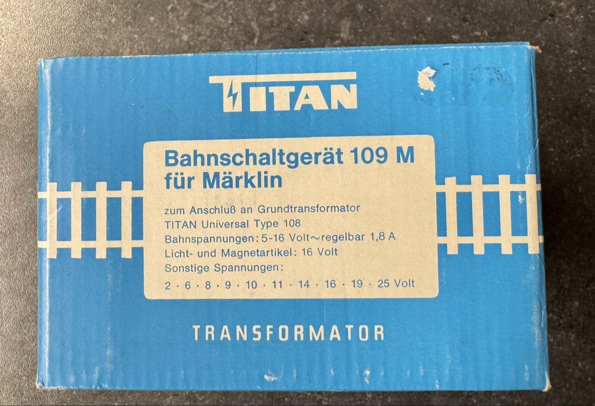 Modellini di ferrovie: Titan Bahnschaltgerät 109 M – Nuovo e nell'imballaggio originale da Lenk im Simmental venduto da trampeltier61 4