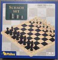 Schach Set Philos Holz Feldgroesse 29 mm Neu 