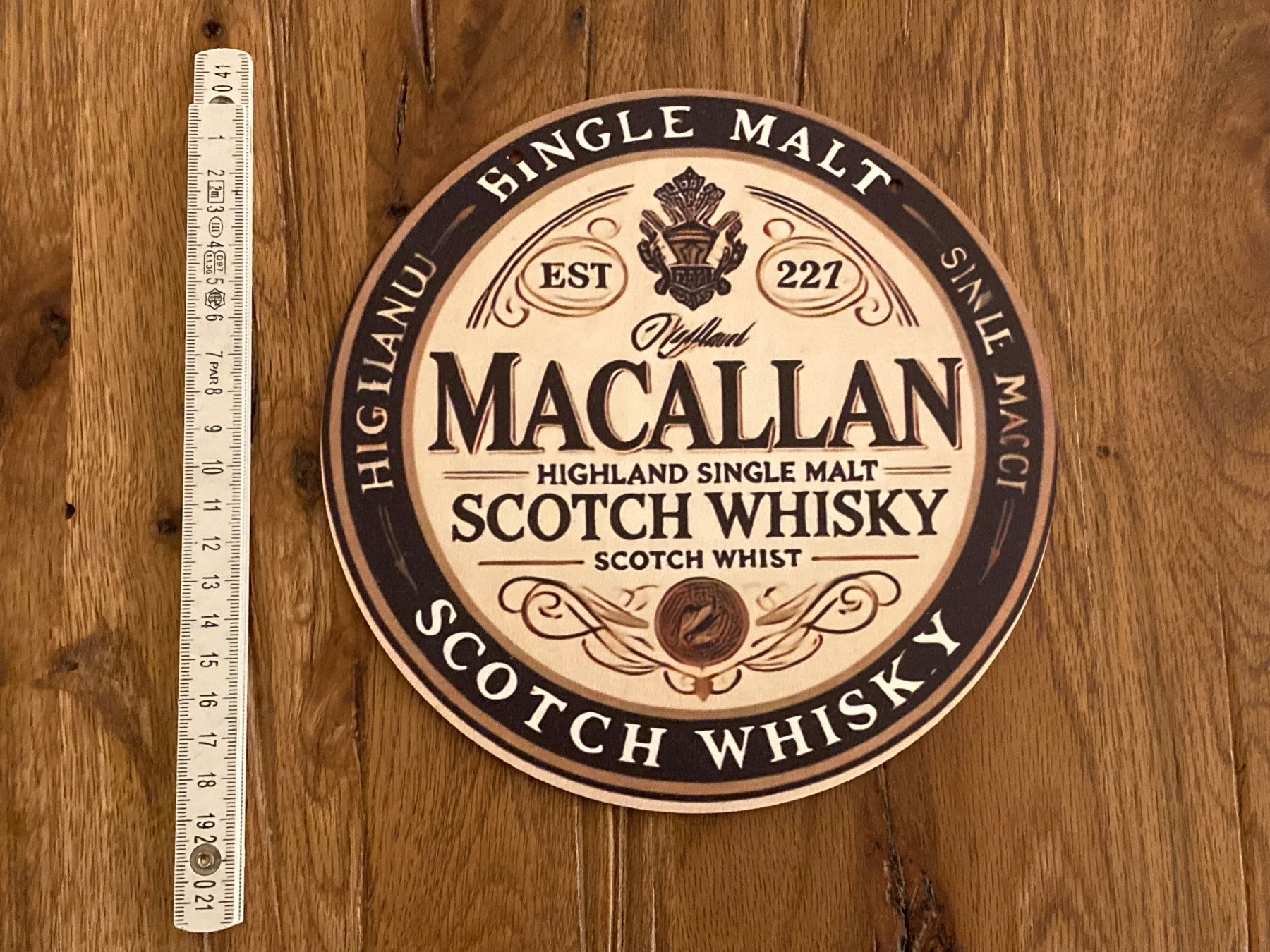 Schilder: Macallan Single Malt Whisky - Schönes Schild - neu!!! – Neu und originalverpackt aus Bremgarten AG von Eurotiz 1