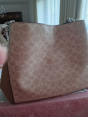 Damenhandtasche Coach echts Leder