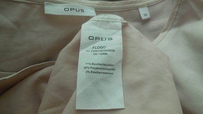 Opus Camicette: Gr. 36 OPUS Oberteil hellrosa satiniert stretch sMasse – Usato da Basel venduto da FRAU.ZAUBER.MOND 2