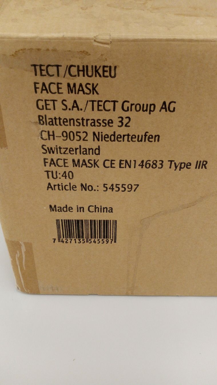 Prodotti per la cura medica: TECT Medizinische Masken – Nuovo e nell'imballaggio originale da Basel venduto da Fahrenheitcycling 3