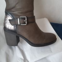 ELEGANTER Herbst Damen-Lederstiefel Gr.41, Braun,