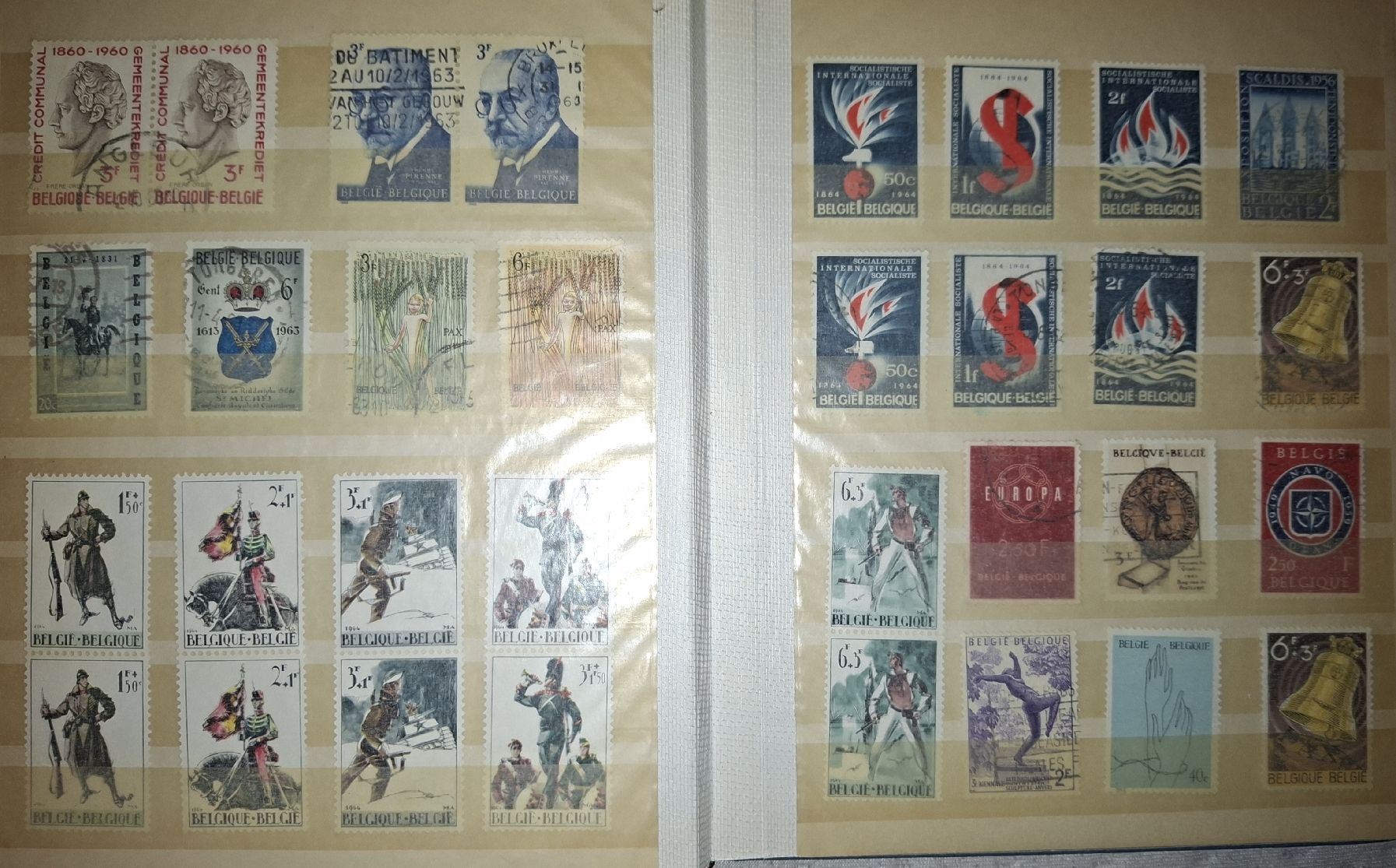 Tutti i francobolli: Sammlung Belgien  – Usato da Balgach venduto da SIMEON27 3
