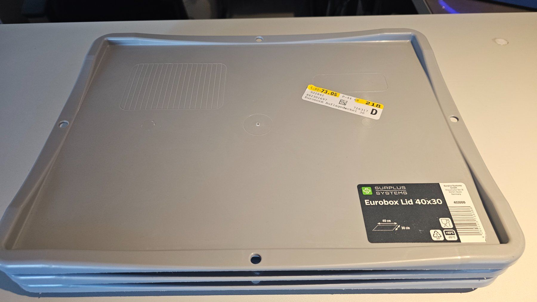 Contenitori & Simili: 3 Eurobox Deckel Surplus Systems 40x30 cm – Nuovo e nell'imballaggio originale da Jegenstorf venduto da Store_Jegenstorf