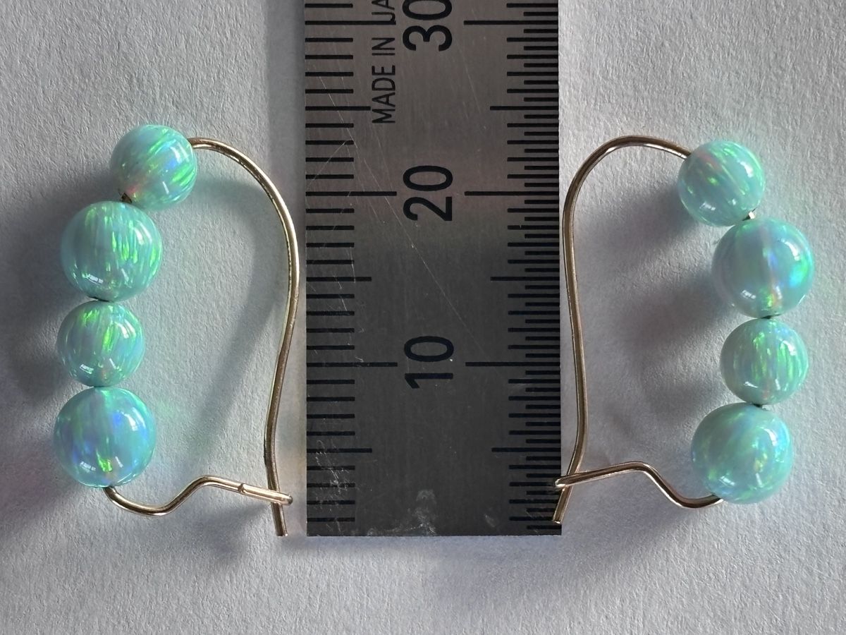Orecchini pendenti & Orecchini a lobo: Opal Earring, Synthetic  Opal . – Nuovo (secondo la descrizione) da Dübendorf venduto da S1973E 4
