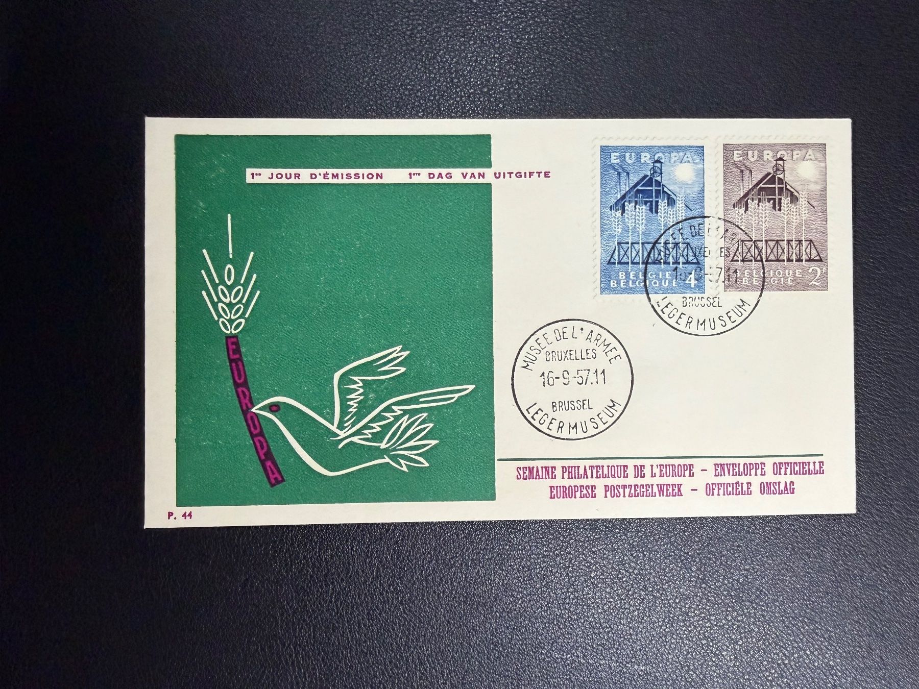 Tutti i francobolli: Belgien FDC 16.9.1957 – Usato da oberrüti venduto da jeanmei