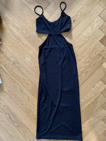 Robe échancrée Bershka noire