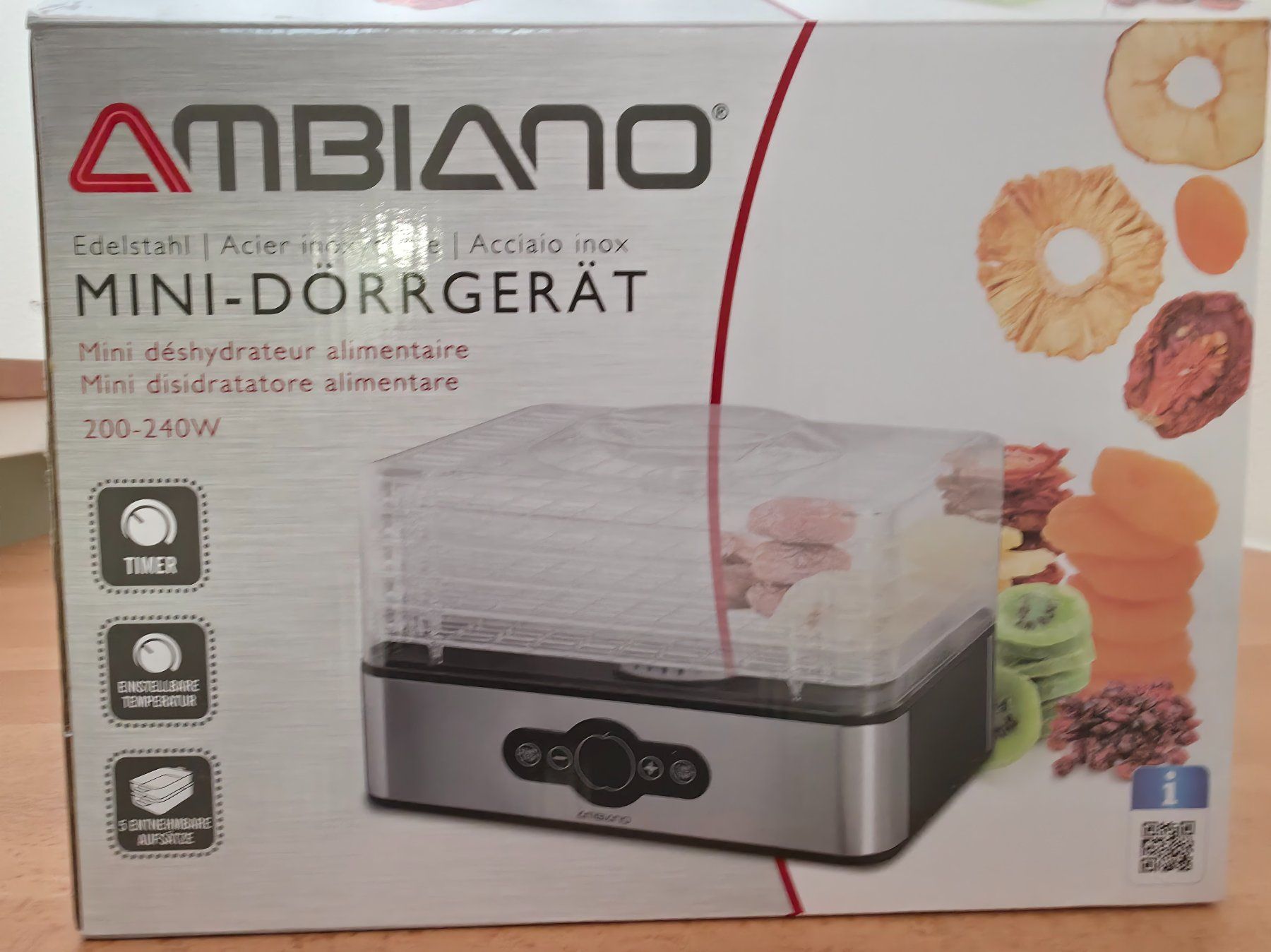 Ambiano Elettrodomestici da cucina: Dörrgerät Ambiano, mit Timer, neuwertig – Usato da Waltenschwil venduto da Frederik0