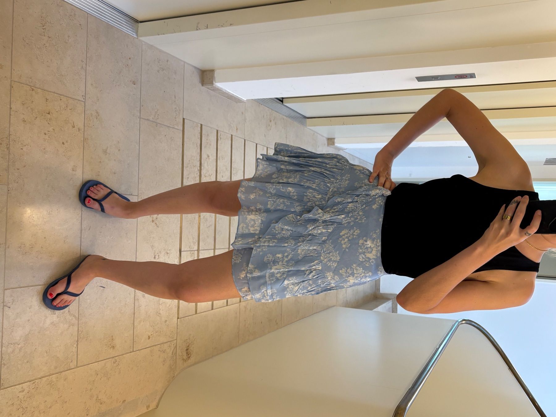 Gonne: Jupe Second Female à fleurs bleues taille XS – Usato da Zürich venduto da mcotti01 6