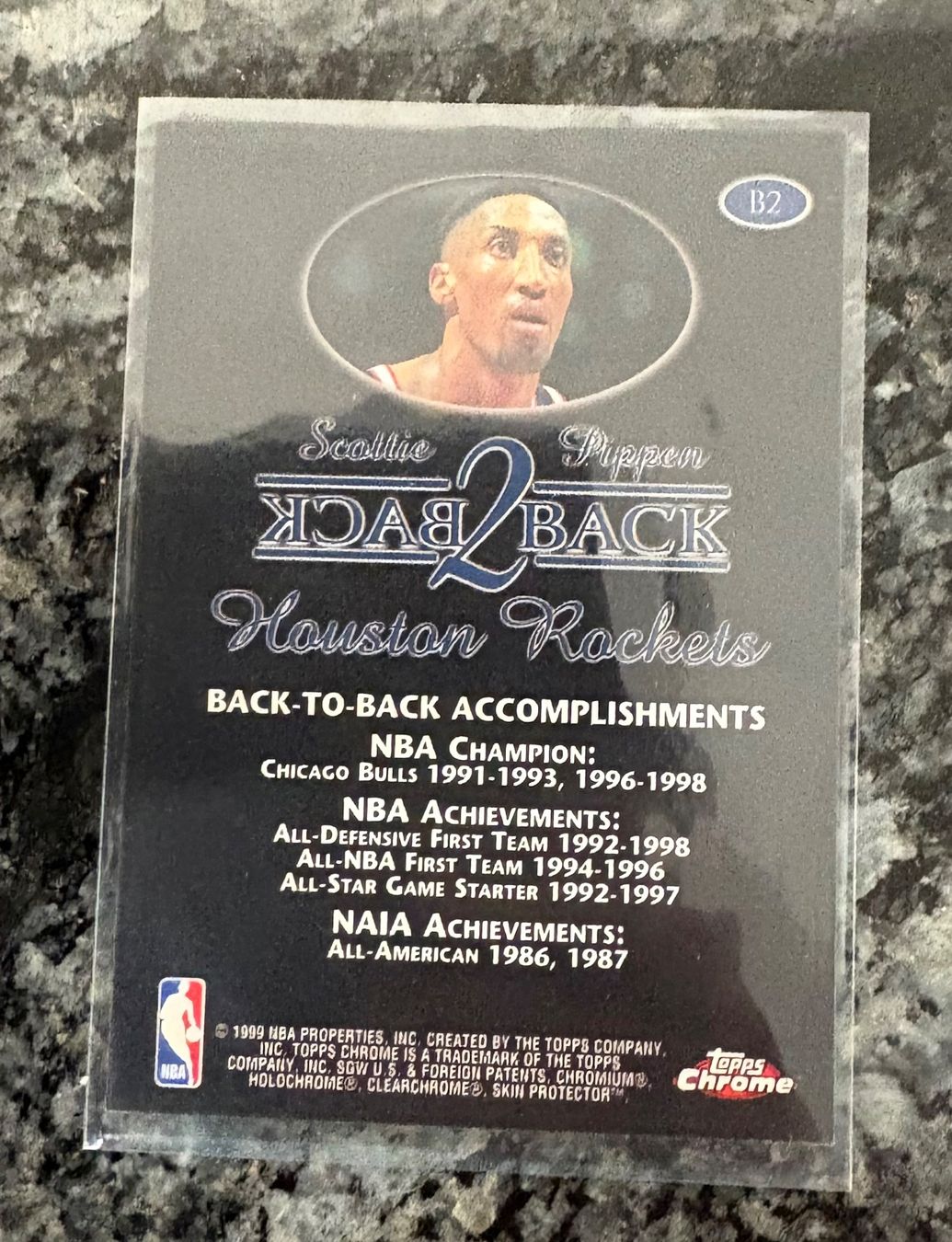 Nba Cartes à collectionner: NBA Scottie Pippen Back2Back Card – Neuf (Voir description) à Muttenz par joba23 1