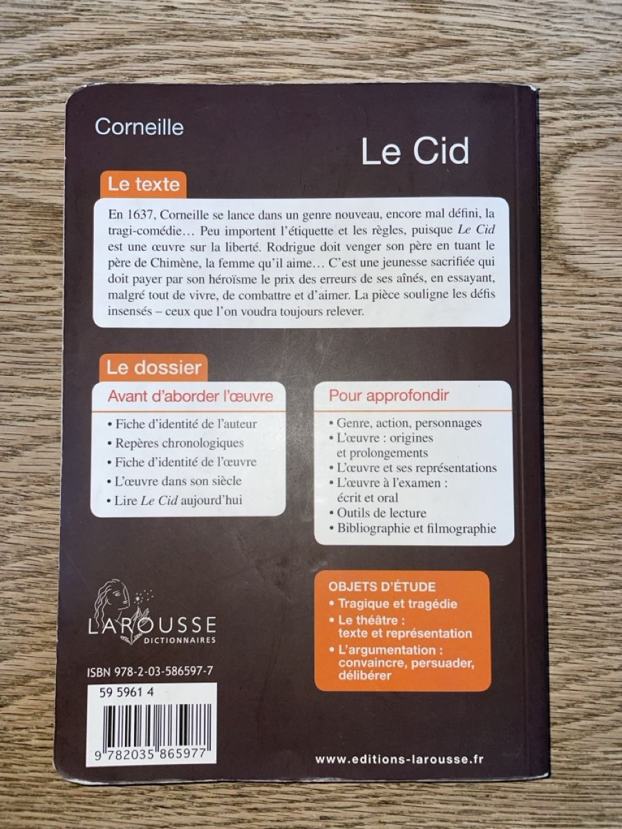 Libri: Le Cid – Usato da Martigny-Croix venduto da lem7 1