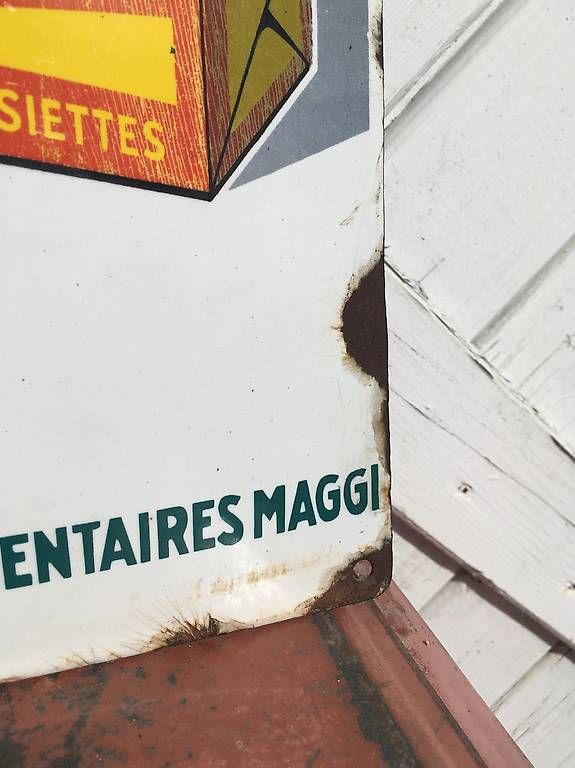 Maggi Insegne: Emailschild /plaque émaillée MAGGI – Usato da Coppet venduto da squ_wy2d 3