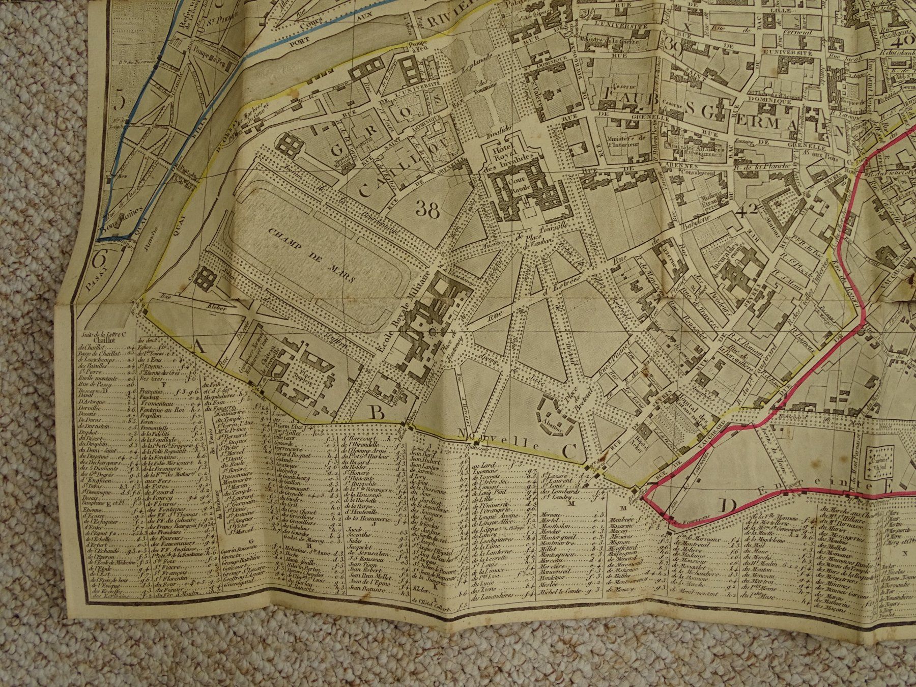 Incisioni: KARTE VON PARIS 1836 – Usato da Grüningen venduto da Kartensammler 4