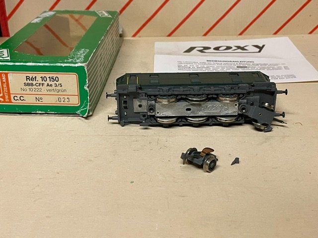 Roxy Modellini di ferrovie: Roxy Ae 3/5 der SBB Spur H0 in OVP – Difettoso da Rudolfstetten venduto da Rrst1968 2