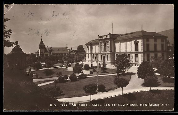 Cartoline postali: Solothurn, Salle des Fêtes, Musée des  – Usato da Berlin venduto da bartko-reher