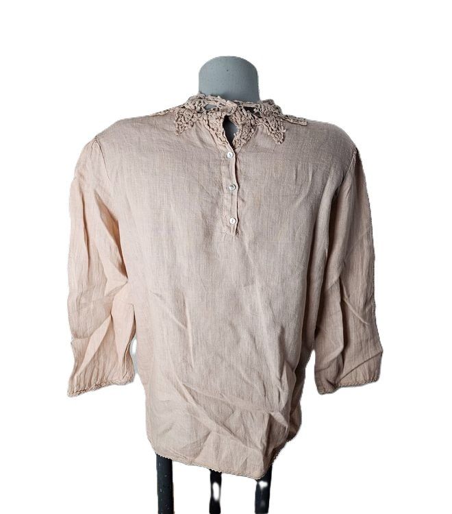 Zara T-shirt: ZARA Basic Collection Shirt 100% Leinen Gr. S neuw. – Nuovo (secondo la descrizione) da Füllinsdorf venduto da Sunnebliemli7 1