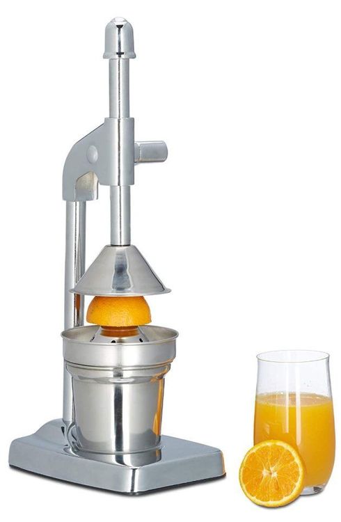 Manuelle Saftpresse Aus Edelstahl 304 – Mit Zwei Druckplatten Für Orangen, Zitronen & Co. – Leistungsstark Und Leicht Zu Reinigen