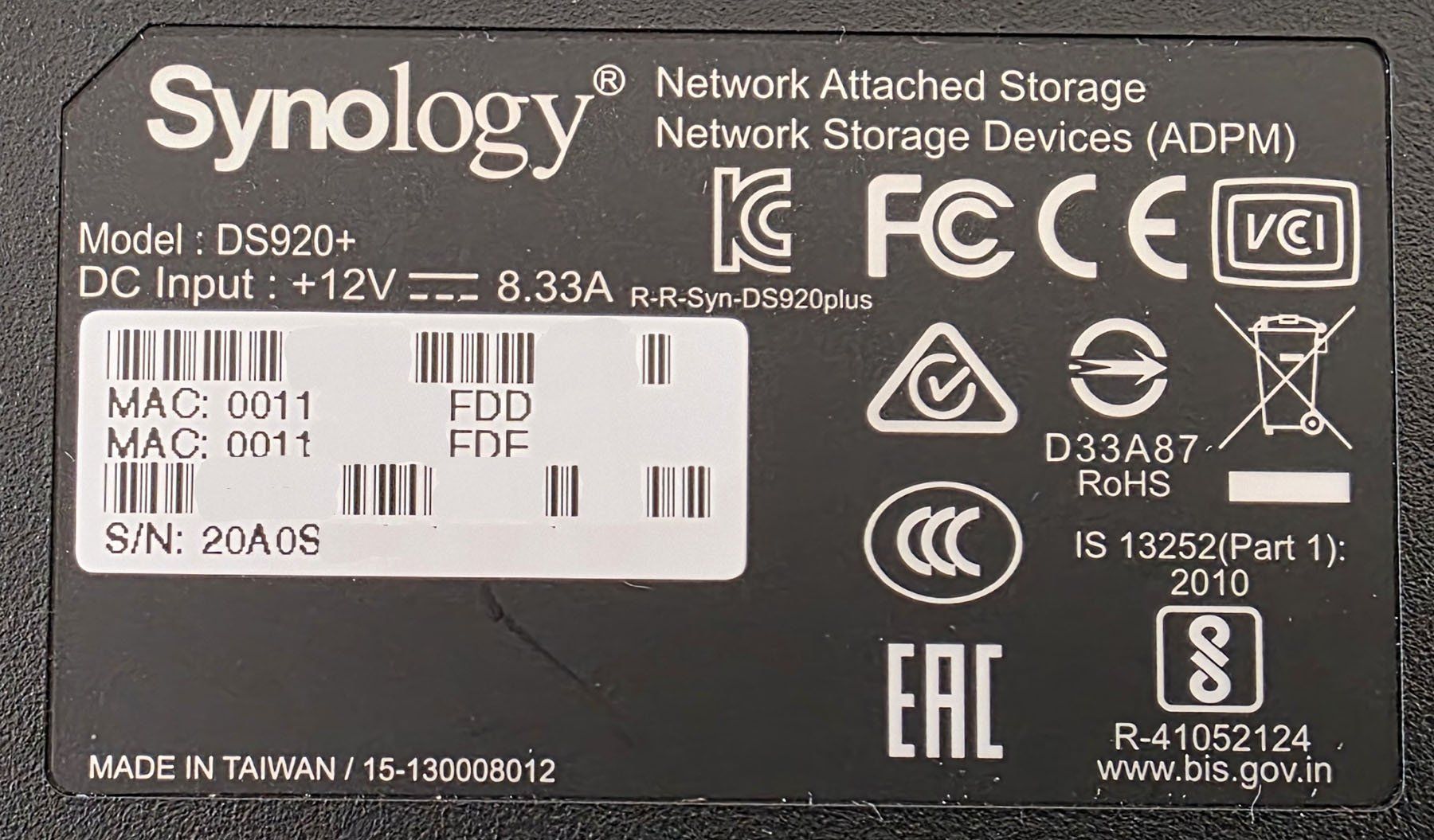 Synology Server: Synology DS920+ NAS – Usato da Bischofszell venduto da Birel34 4
