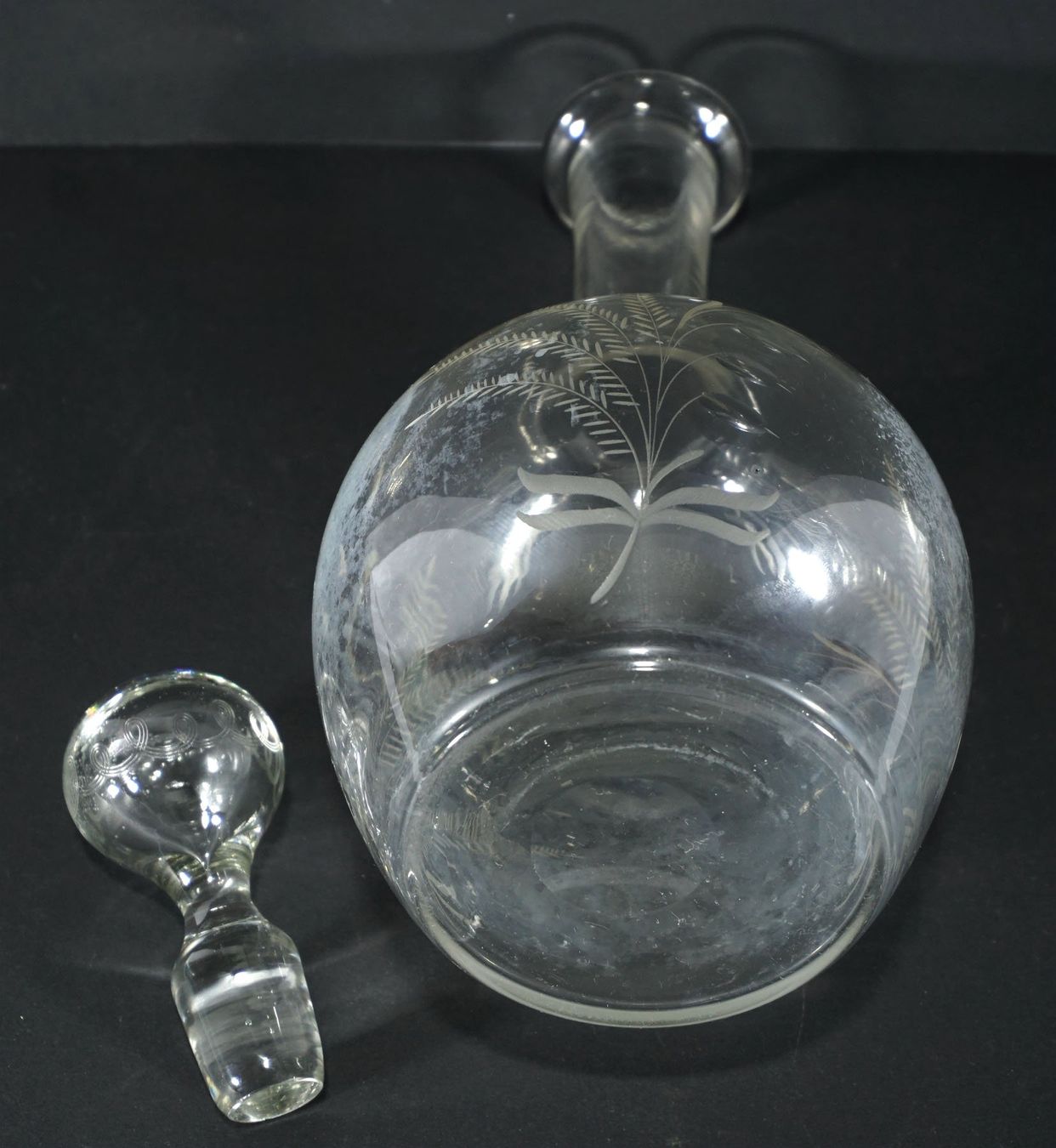 Caraffe: alte Karaffe mit schönem geschliffenem Dekor – Usato da Meggen venduto da Brockitare 7