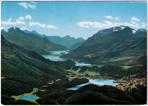 Ansichtskarten: St. Moritz - Muottas Muragl – Gebraucht aus Binningen von Mountainrider
