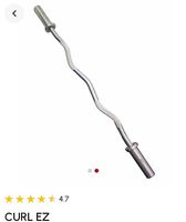 Bodysport Curl Stange mit Gewichten