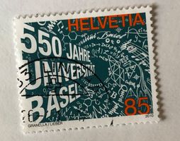 Nr.1348 mit Stempel 550 Jahre Universität Basel 2010   