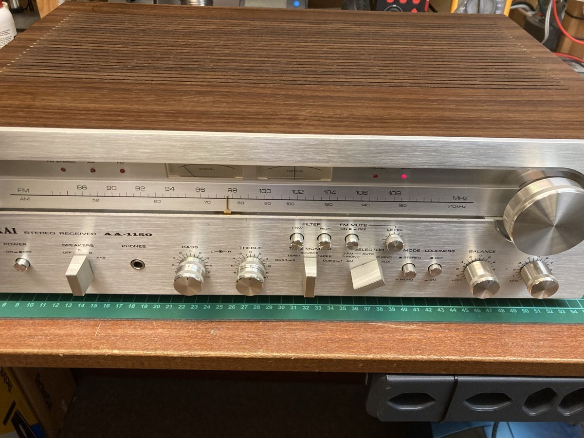Akai Receiver: Akai AA-1150 Receiver – Defekt aus Lenzburg von HanspeterT