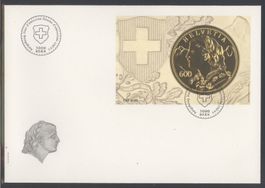 2013, FDC, Sonderblock Goldvreneli (Nr.1471), Grossformat E6
