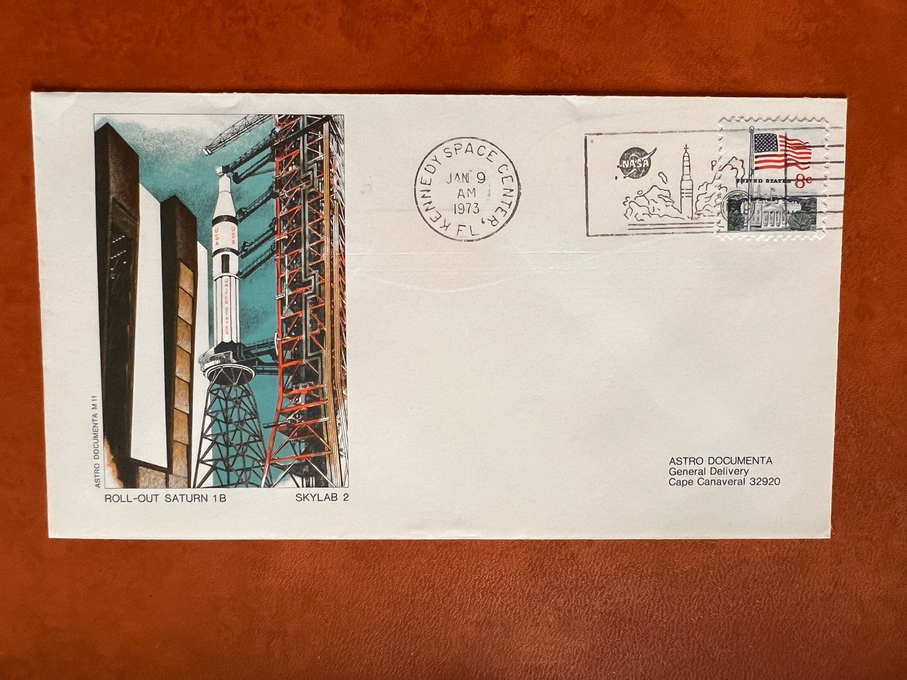 Tutti i francobolli: Skylab 2 Roll-Out  Brief  Space Centre Florida  (R18) – Usato da Hinwil venduto da Sidi4