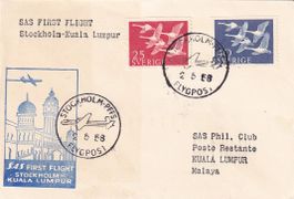 Erstflug SAS Stockholm - Kuala Lumpur 1958