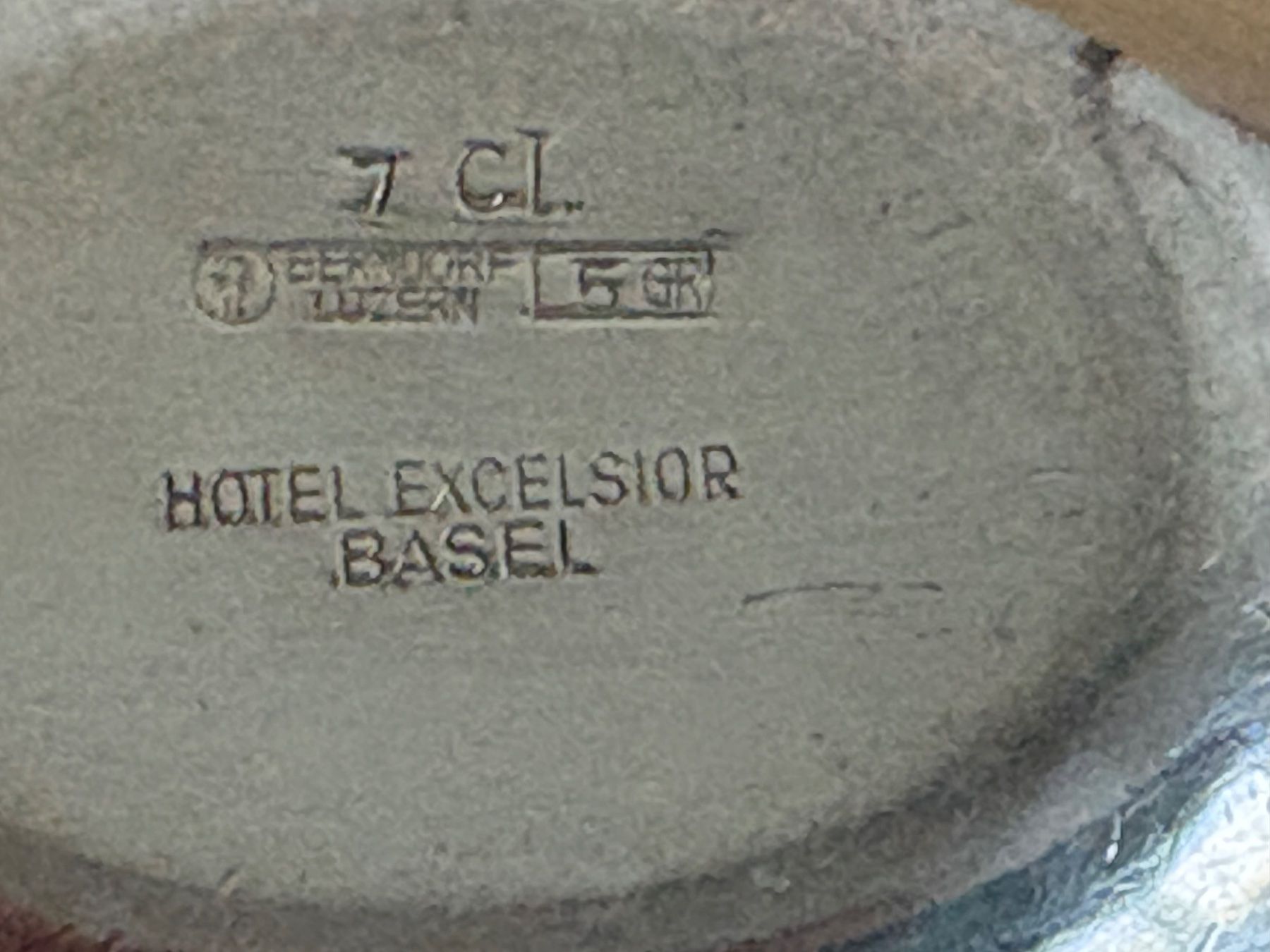Servierplatten: Tablett Set Hotel Excelsior Basel gebraucht 4 teilig – Gebraucht aus Frick von Rukki 3