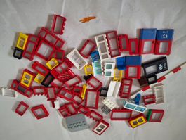 Lego vintage Fenster Türen Eisenbahn 7715 bahnschranke
