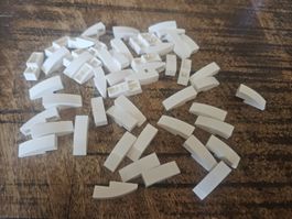lego 50950 lot de 50 pièces White Slope, Curved 3 x 1