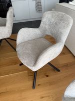 Stühle Grau Stoff Drehfuss Guter Zustand 6 Stk
