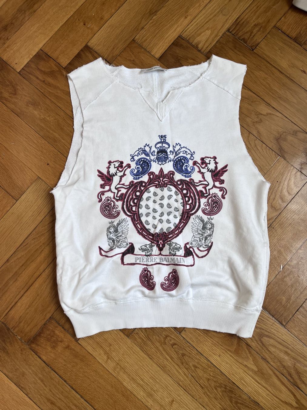 Balmain Maglioni & Felpe: Pierre Balmain - SS12 White Sweatshirt Preloved – Usato da Genève venduto da appearance.fr