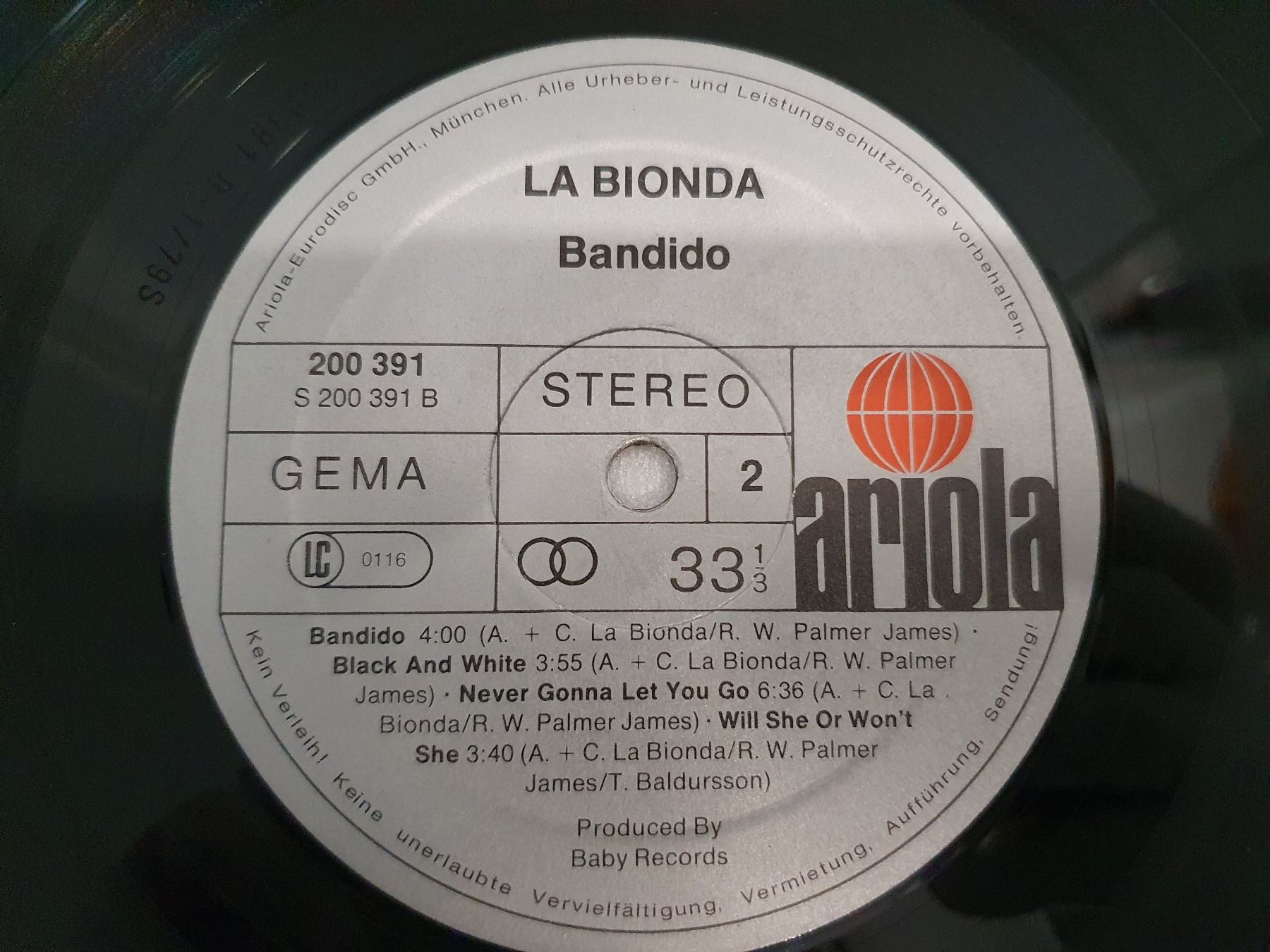 Dischi in vinile: La Bionda – Bandido – Usato da Uster venduto da Vinyl-Leidenschaft 6