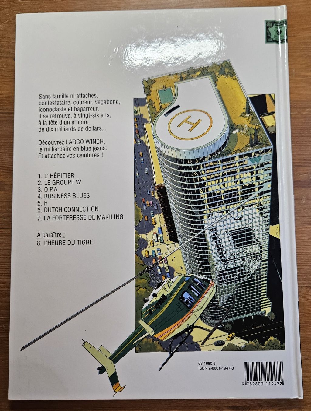 Fumetti: Largo Winch N 3 (T.T.B.E.)  O.P.A. – Usato da Prévonloup venduto da bitume1975 1