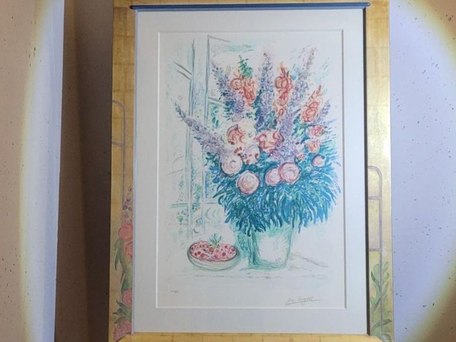 Grafica & Litografie: *** CHAGALL MARC, "Blumenfenster", Lithographie *** – Usato da Luzern venduto da Luzern1 1