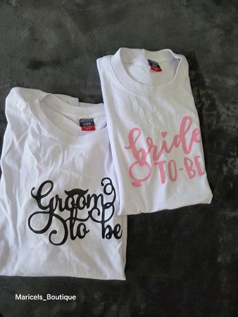 COUPLE T-SHIRTS Groom to be and Bride to be