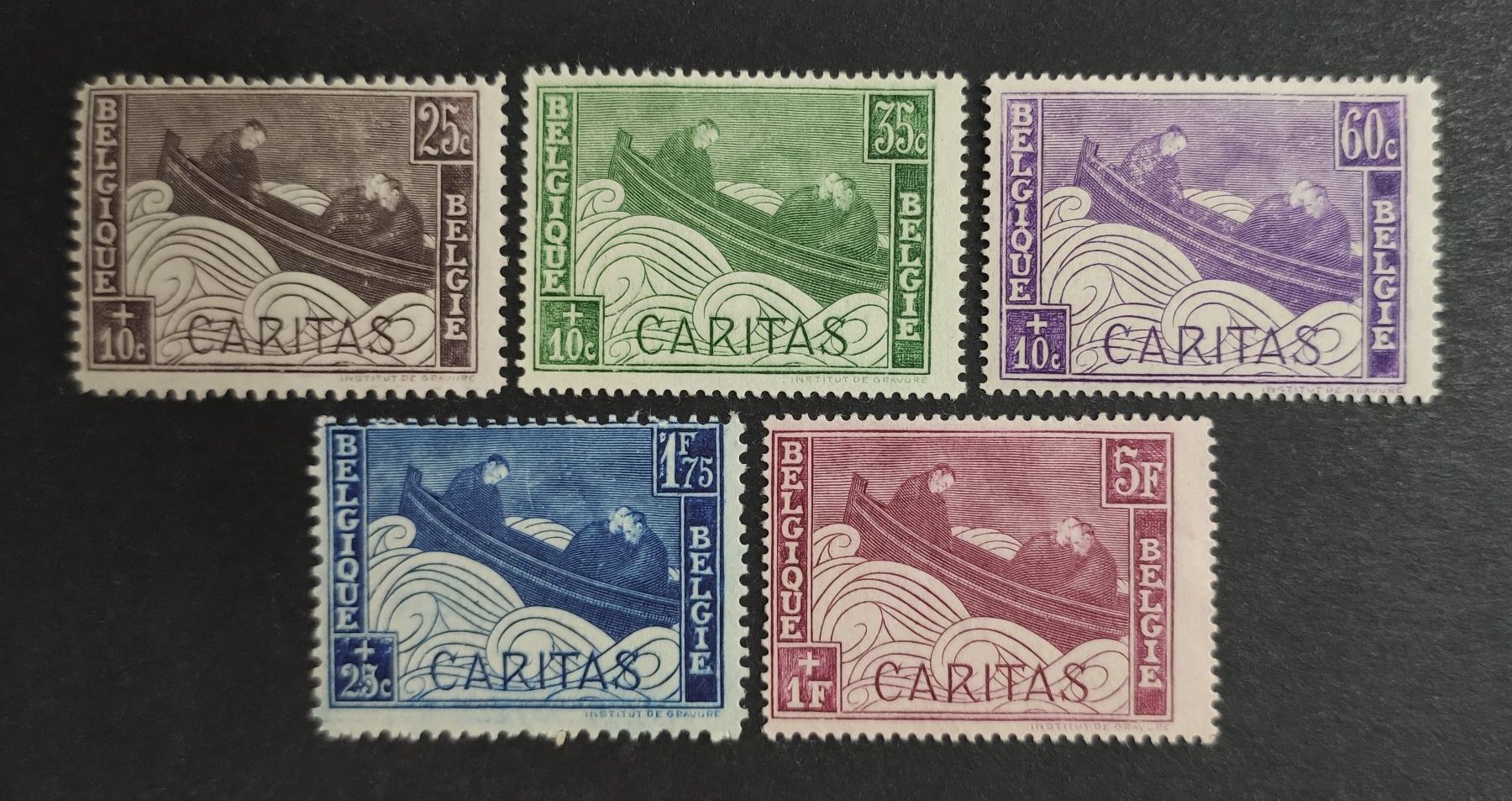 Tutti i francobolli: Belgien 1927, Satz ungestempelt – Usato da Wil SG venduto da Zazal