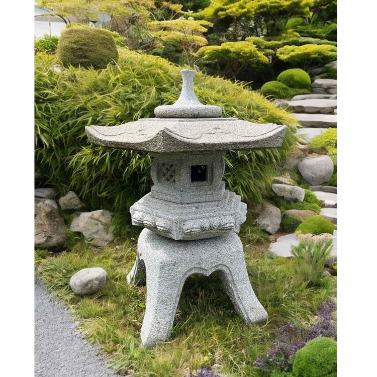Japanische Steinlaterne Granitstein Geisterhaus Ahnen Garten Kaufen