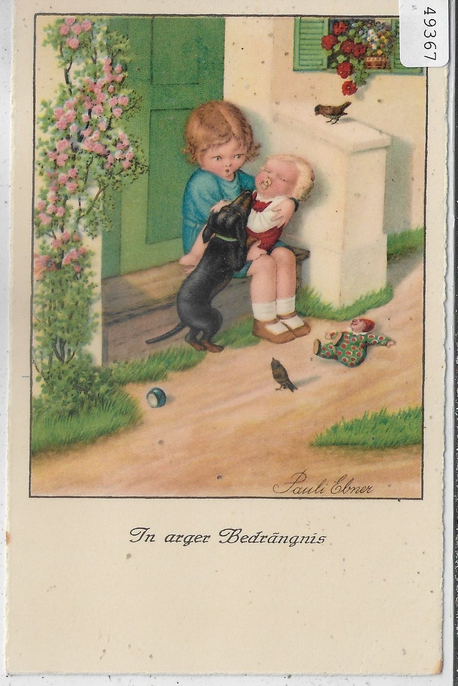 Cartoline postali: Pauli Ebner - In arger Bedrängnis – Usato da Ettingen venduto da Kartenplanet