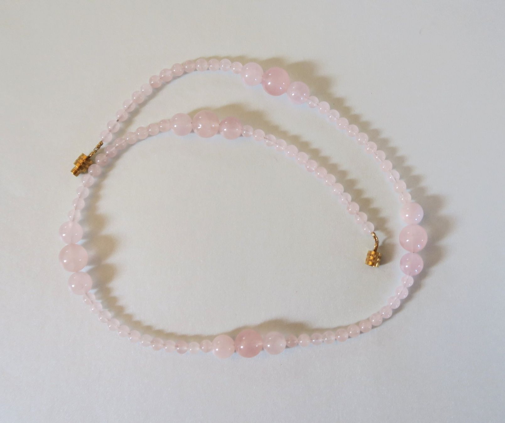 Catenine: Rosenquarz Perlenkette – Usato da Brittnau venduto da marlenestone 1