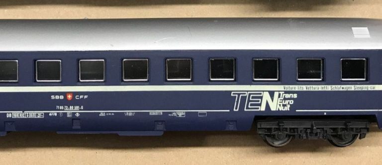 Lima Modelleisenbahnen: Lima HO 9251: SBB Schlafwagen TEN, UIC – Gebraucht aus Brüttisellen von Rentner44zh 3
