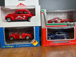 Lot an vier Modell Autos