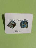 2 Paar original Murano Glas Ohrstecker