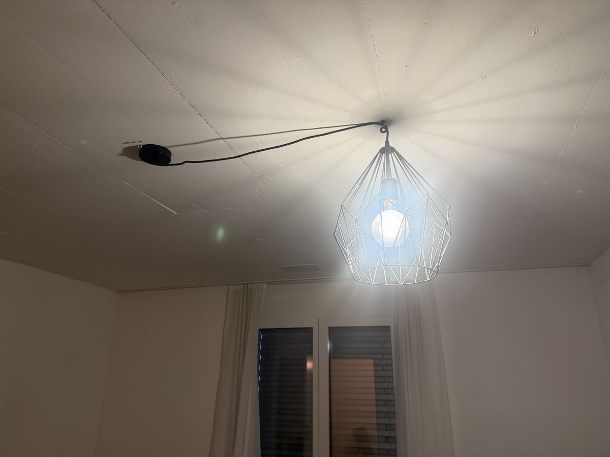 Kronleuchter & Deckenlampen: Pendelleuchte Drahtgestell schwarz – Gebraucht aus Buchs ZH von scarah 1