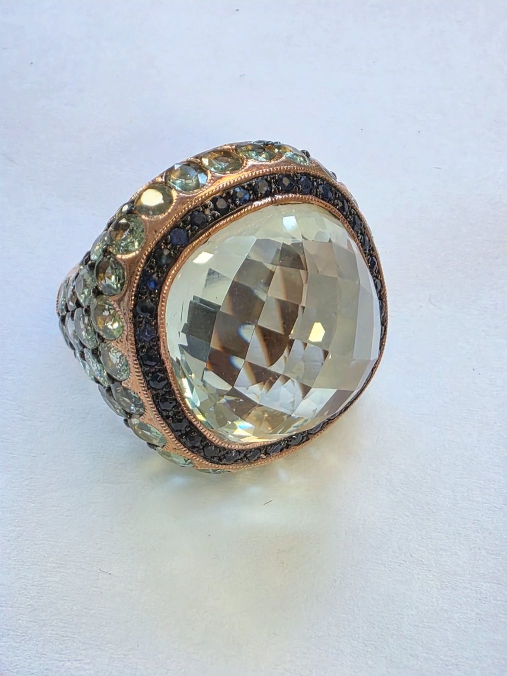 Ringe: Ring Prasiolith Safir Grösse 54 – Neu (gemäss Beschreibung) aus Zürich von Bieter04 9