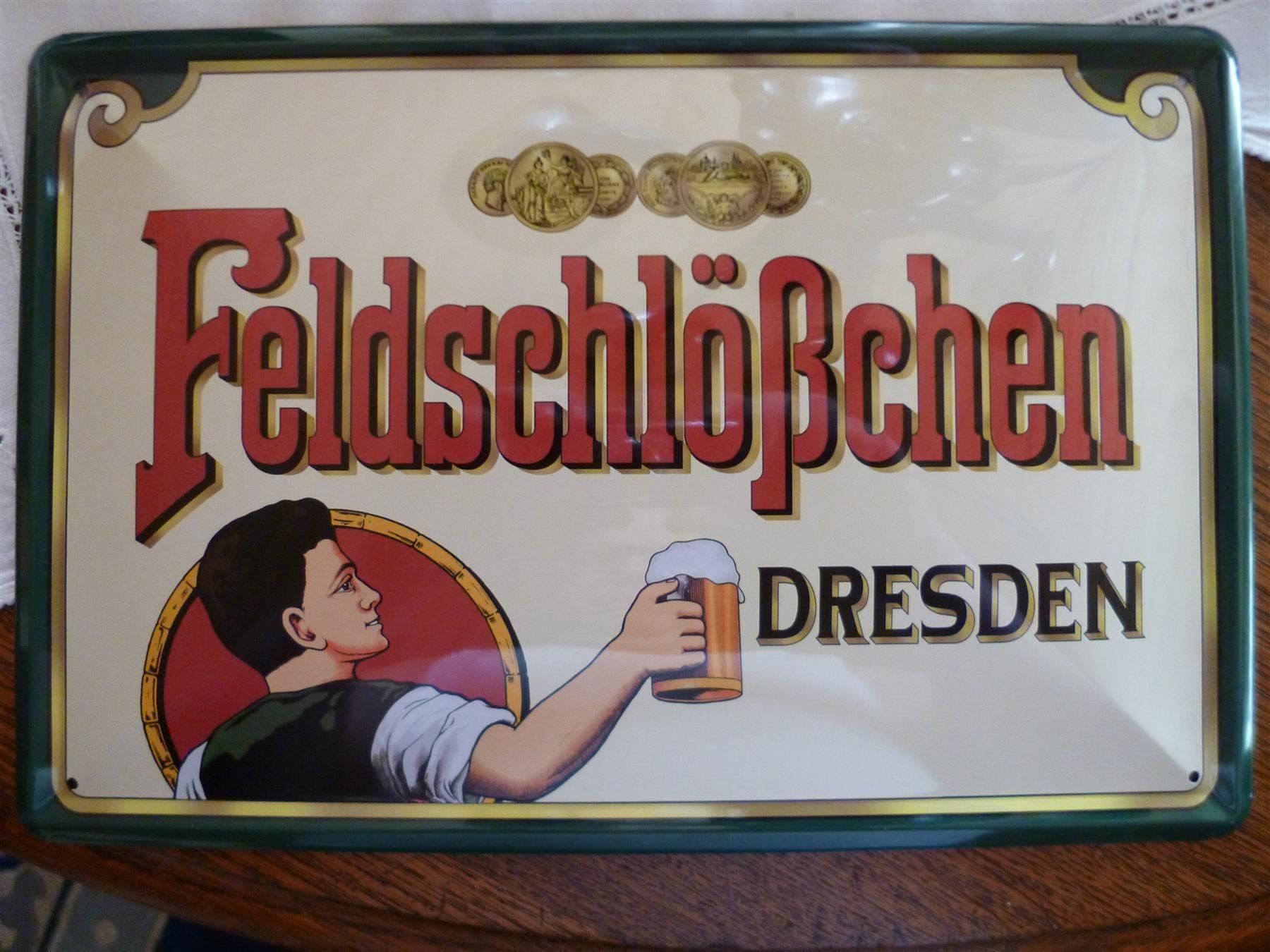 Feldschlösschen Schilder: Blechschild Feldschlößchen Brauerei Bier – Gebraucht aus Luzern von antikdesign2552 9